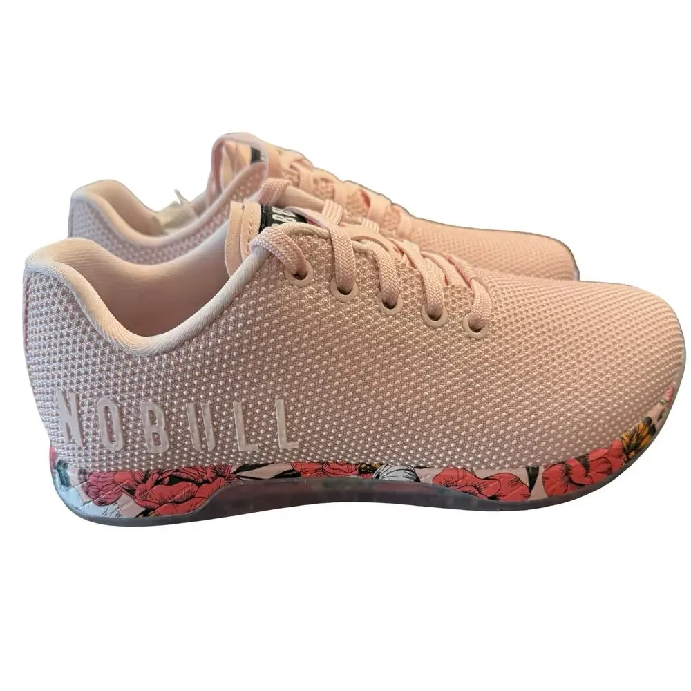 NWT NOBULL Womens Outwork Rose Butterfly Pink Floral Training Shoes